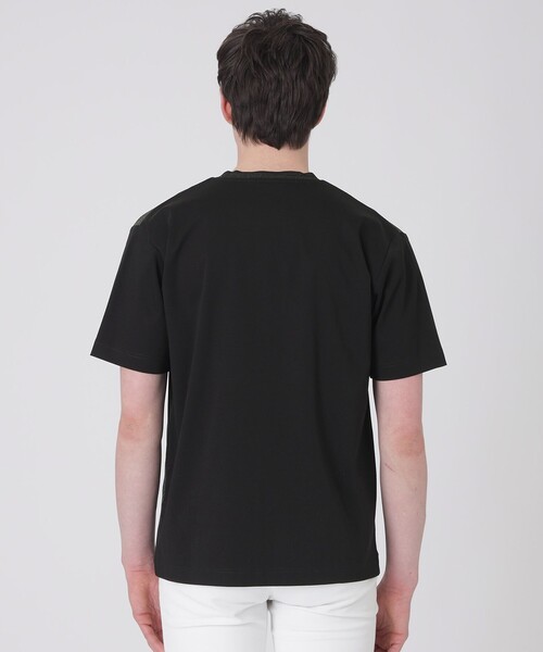 BLACK LABEL CRESTBRIDGE(ブラックレーベル・クレストブリッジ)の「フェードカラーパネルシャドーチェックTシャツ(Tシャツ/カットソー・メンズ・オフホワイト/ライトグレー/ブラック/ブルー系その他2・L/M/XL)」の19枚目の写真