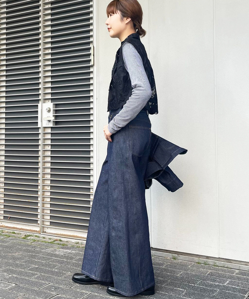 journal standard L'essage(ジャーナルスタンダードレサージュ)の「《追加》ケミカルコードレースノースリーブブラウス(シャツ/ブラウス・レディース・ホワイト/ブラック・FREE)」の4枚目の写真