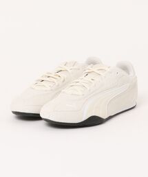 PUMA プーマ CATCH SD【軽量】レディーススニーカー 薄底 ロープロファイル(キャッチスエード) 402681 09 アルパインスノー/プーマホワイト
