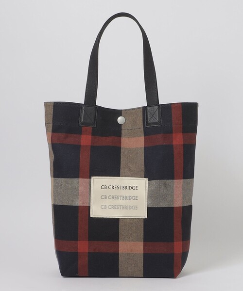 CB CRESTBRIDGE(シービークレストブリッジ)の「クレストブリッジチェックトート(トートバッグ・レディース・ライトベージュ/ブルー系その他7・FREE)」の15枚目の写真