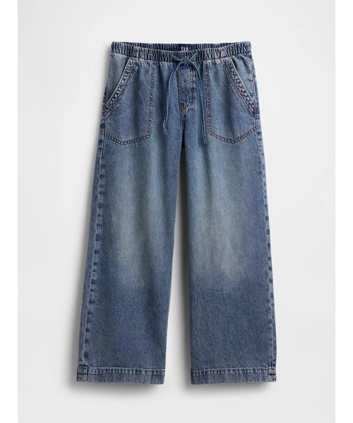 GAP(ギャップ)の「ローライズ '90S ルーズフィット イージーウエスト クロップドデニム(デニムパンツ・レディース・インディゴブルー・L/M/XS/S/XXS)」の3枚目の写真