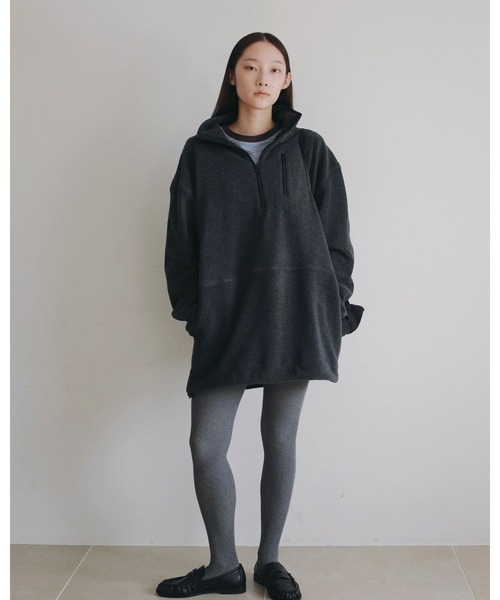 anuke（アンヌーク）の「Border Loose Long T-shirts（Tシャツ/カットソー・レディース・チャコールグレー/ブラウン/ブルー系その他・FREE）」の20枚目の写真