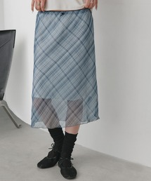 ad thie（アドティエ）の「アソートパターン シアーミディ丈スカート（スカート）」