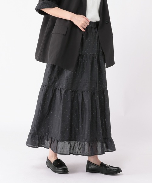 studio CLIP（スタディオクリップ）の「タックギャザーロングスカート（スカート・レディース・ベージュ/ブラック/オフホワイト・FREE）」の22枚目の写真