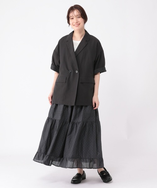 studio CLIP（スタディオクリップ）の「タックギャザーロングスカート（スカート・レディース・ベージュ/ブラック/オフホワイト・FREE）」の21枚目の写真