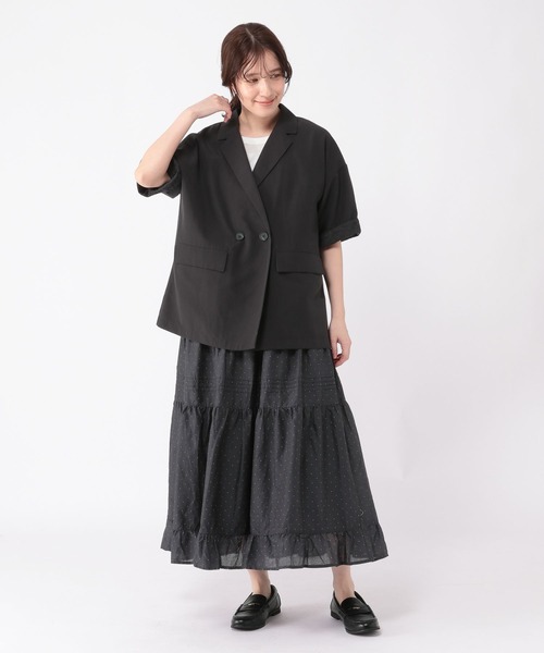 studio CLIP（スタディオクリップ）の「タックギャザーロングスカート（スカート・レディース・ベージュ/ブラック/オフホワイト・FREE）」の20枚目の写真