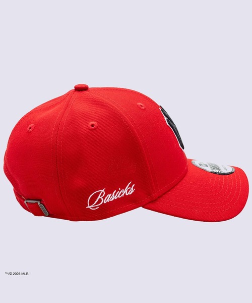 BASICKS（ベイシックス）の「x Newera Yankees Cap（キャップ・メンズ・レッド/ブラック・FREE）」の6枚目の写真