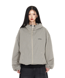 IDWS（アイドンワナセル）の「Vortex Check Windbreaker Ivory（ナイロンジャケット）」