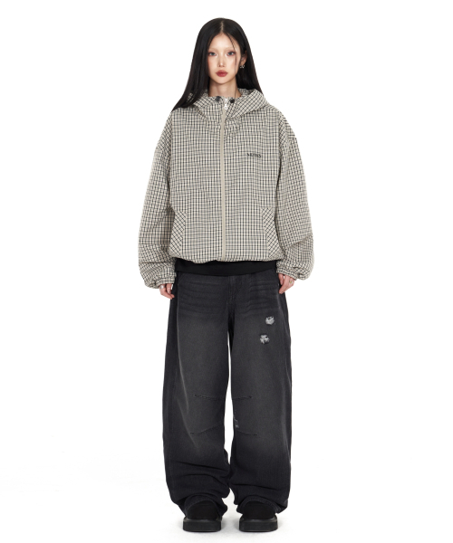 IDWS（アイドンワナセル）の「Vortex Check Windbreaker Ivory（ナイロンジャケット・レディース・その他・1/2/0）」の22枚目の写真