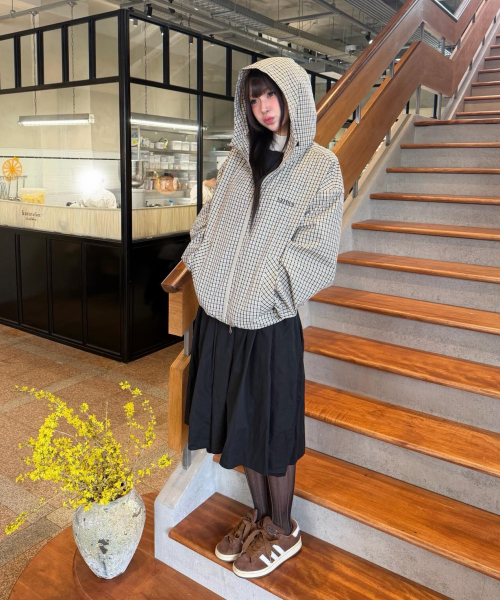IDWS（アイドンワナセル）の「Vortex Check Windbreaker Ivory（ナイロンジャケット・レディース・その他・1/2/0）」の13枚目の写真