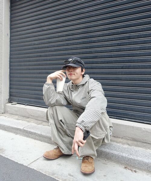 IDWS（アイドンワナセル）の「Vortex Check Windbreaker Ivory（ナイロンジャケット・レディース・その他・1/2/0）」の4枚目の写真