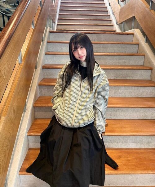 IDWS（アイドンワナセル）の「Vortex Check Windbreaker Ivory（ナイロンジャケット・レディース・その他・1/2/0）」の8枚目の写真