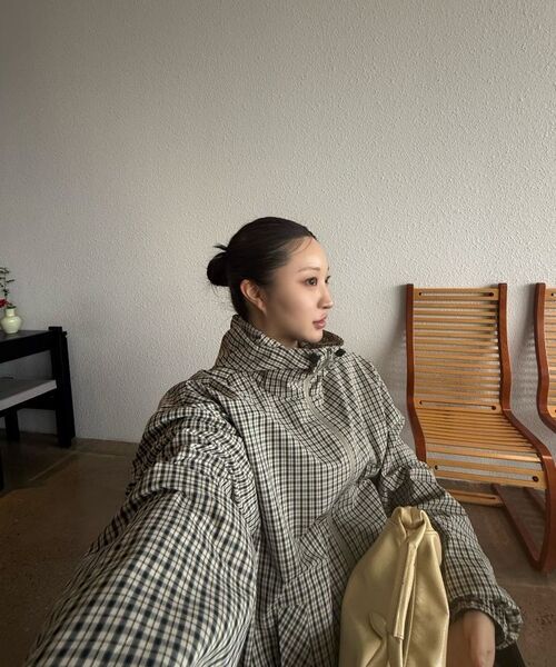 IDWS（アイドンワナセル）の「Vortex Check Windbreaker Ivory（ナイロンジャケット・レディース・その他・1/2/0）」の9枚目の写真