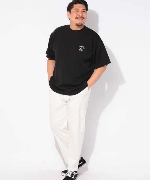 B&T CLUB(ビーティークラブ)の「Tシャツ 半袖 ビールプリント メンズ 大きいサイズ ヒヤテック クルーネック カットソー B&T CLUB (ビーアンドティークラブ)(Tシャツ/カットソー・メンズ・ブラック/ブルー・X2(4L~5L)/X3(6L~7L)/X1(3L~4L)/X4(8L~9L))」の3枚目の写真