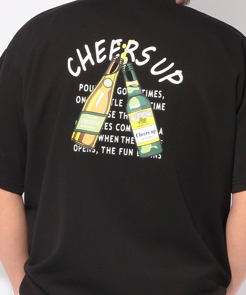 B&T CLUB(ビーティークラブ)の「Tシャツ 半袖 ビールプリント メンズ 大きいサイズ ヒヤテック クルーネック カットソー B&T CLUB (ビーアンドティークラブ)(Tシャツ/カットソー・メンズ・ブラック/ブルー・X2(4L~5L)/X3(6L~7L)/X1(3L~4L)/X4(8L~9L))」の8枚目の写真