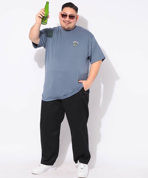 B&T CLUB(ビーティークラブ)の「Tシャツ 半袖 ビールプリント メンズ 大きいサイズ ヒヤテック クルーネック カットソー B&T CLUB (ビーアンドティークラブ)(Tシャツ/カットソー・メンズ・ブラック/ブルー・X2(4L~5L)/X3(6L~7L)/X1(3L~4L)/X4(8L~9L))」の12枚目の写真