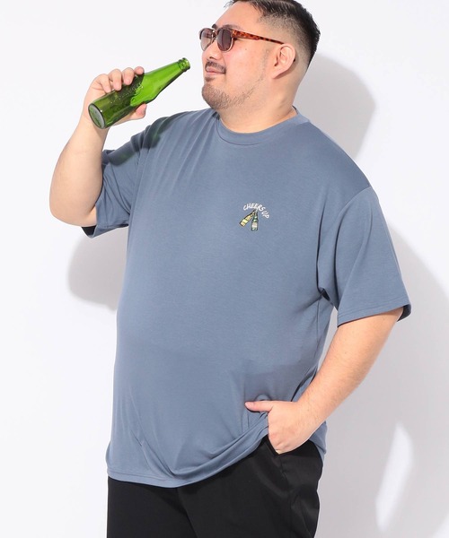 B&T CLUB(ビーティークラブ)の「Tシャツ 半袖 ビールプリント メンズ 大きいサイズ ヒヤテック クルーネック カットソー B&T CLUB (ビーアンドティークラブ)(Tシャツ/カットソー・メンズ・ブラック/ブルー・X2(4L~5L)/X3(6L~7L)/X1(3L~4L)/X4(8L~9L))」の13枚目の写真