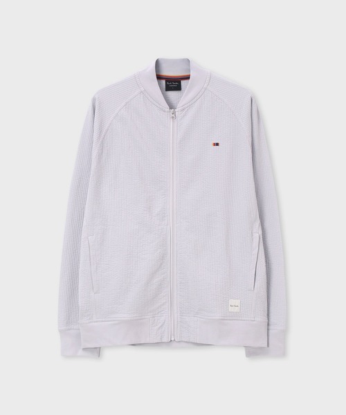 Paul Smith（ポールスミス）の「ニットサッカー ジップアップブルゾン【853361 7134S】（ブルゾン・メンズ・ネイビー/グレー/ブラック・LARGE/MEDIUM）」の2枚目の写真