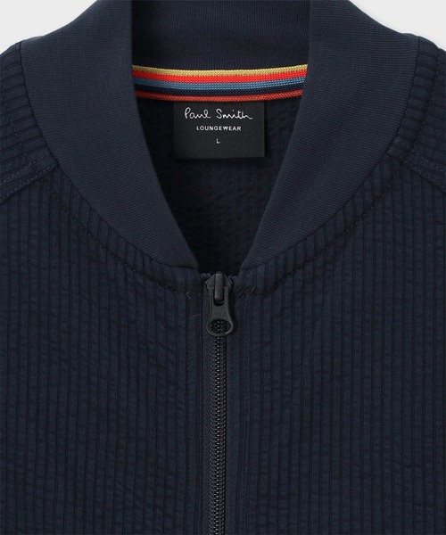Paul Smith（ポールスミス）の「ニットサッカー ジップアップブルゾン【853361 7134S】（ブルゾン・メンズ・ネイビー/グレー/ブラック・LARGE/MEDIUM）」の4枚目の写真