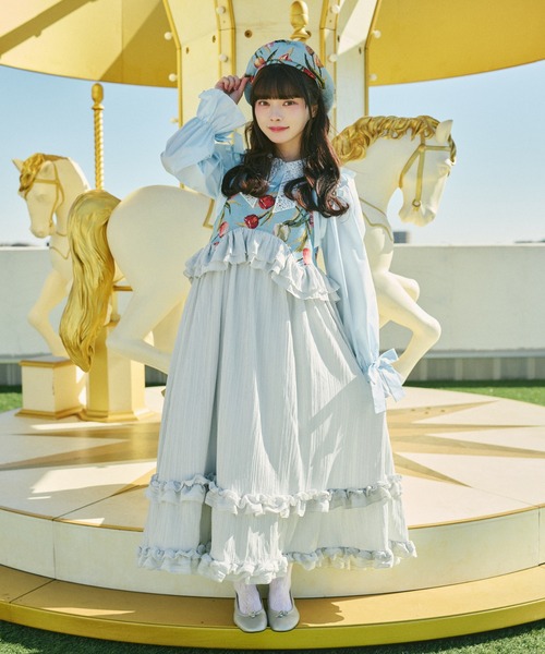 kutir(クティール)の「【クティールとレトロ】ゴブランリボンベレー帽(ハンチング/ベレー帽・レディース・グレー/ブルー/アイボリー/ピンク・FREE)」の20枚目の写真