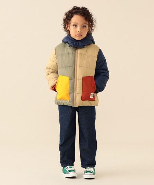 BEAMS mini(ビームスミニ)の「機能綿 フード ブルゾン 2026FW(90~150cm)カジュアル プチプラ 通園 通学(ブルゾン・キッズ・ピンク/その他/ネイビー・110/100/150/90/140/130/120)」の5枚目の写真