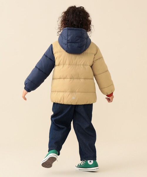 BEAMS mini(ビームスミニ)の「機能綿 フード ブルゾン 2026FW(90~150cm)カジュアル プチプラ 通園 通学(ブルゾン・キッズ・ピンク/その他/ネイビー・110/100/150/90/140/130/120)」の7枚目の写真