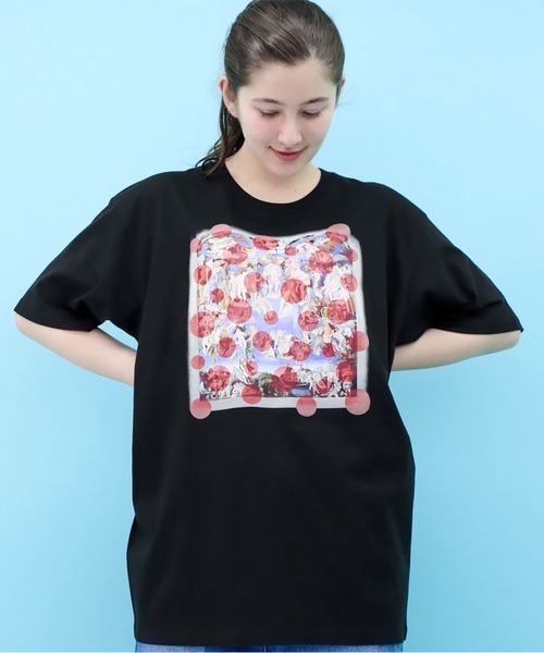 KawaeKayo(カワエカヨ)の「Tシャツ-最後の審判・赤ドット(Tシャツ/カットソー・レディース・ブラック・XXL)」の6枚目の写真
