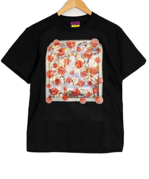 KawaeKayo(カワエカヨ)の「Tシャツ-最後の審判・赤ドット(Tシャツ/カットソー・レディース・ブラック・XXL)」の4枚目の写真