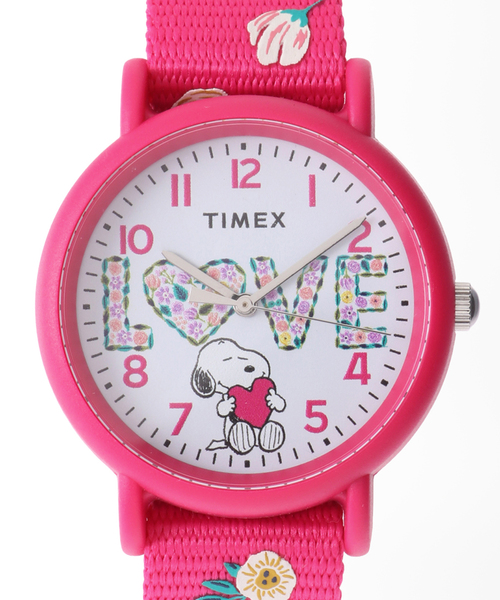 HIROB(ヒロブ)の「Web限定 TIMEX WATCH WEEKENDER TW2W83200(アナログ腕時計・レディース・ピンク・FREE)」の2枚目の写真