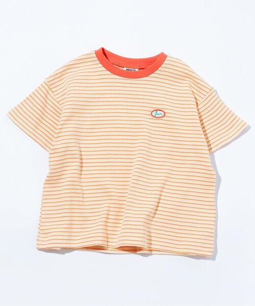 BREEZE（ブリーズ）の「【リンク】ミジンボーダー半袖Tシャツ（Tシャツ/カットソー・キッズ・イエロー/グリーン/レッド・80/90/100/110/120/130/140）」の3枚目の写真