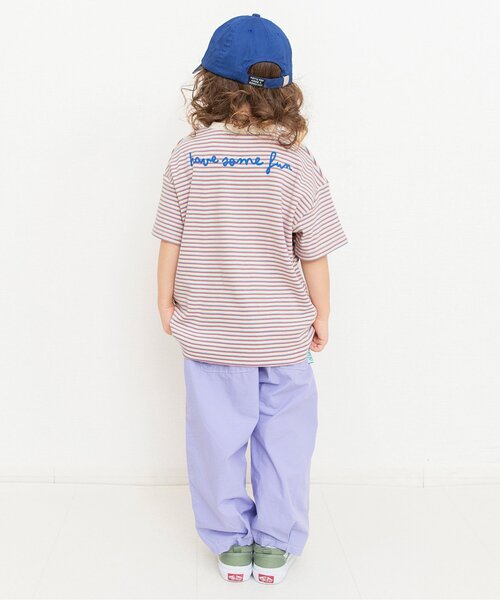 BREEZE（ブリーズ）の「【リンク】ミジンボーダー半袖Tシャツ（Tシャツ/カットソー・キッズ・イエロー/グリーン/レッド・80/90/100/110/120/130/140）」の5枚目の写真