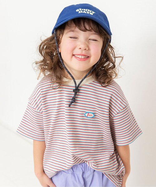 BREEZE（ブリーズ）の「【リンク】ミジンボーダー半袖Tシャツ（Tシャツ/カットソー・キッズ・イエロー/グリーン/レッド・80/90/100/110/120/130/140）」の6枚目の写真