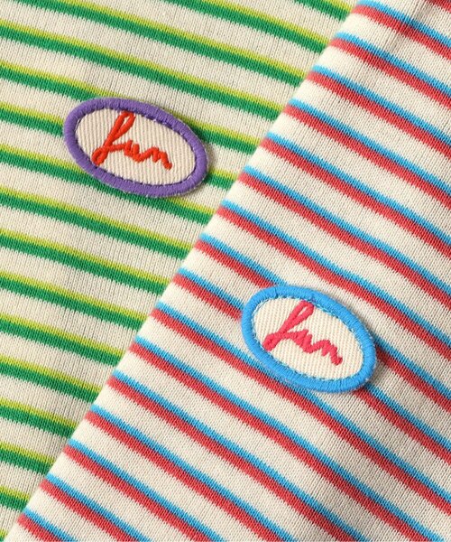 BREEZE（ブリーズ）の「【リンク】ミジンボーダー半袖Tシャツ（Tシャツ/カットソー・キッズ・イエロー/グリーン/レッド・80/90/100/110/120/130/140）」の13枚目の写真