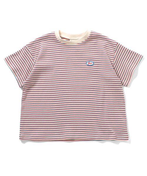 BREEZE（ブリーズ）の「【リンク】ミジンボーダー半袖Tシャツ（Tシャツ/カットソー・キッズ・イエロー/グリーン/レッド・80/90/100/110/120/130/140）」の14枚目の写真