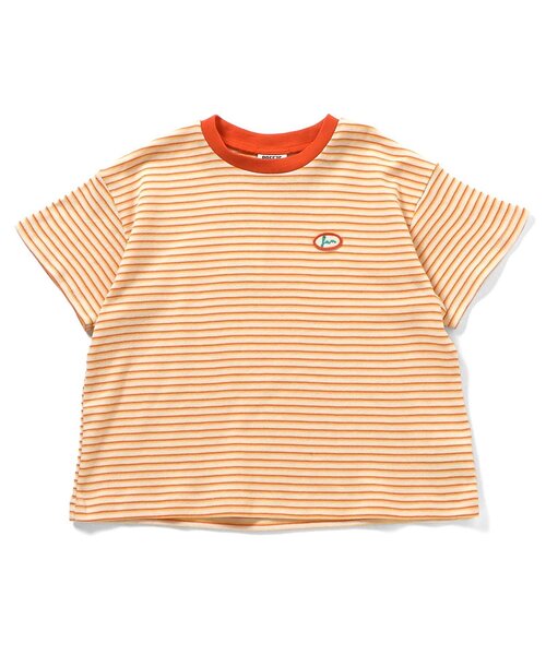 BREEZE（ブリーズ）の「【リンク】ミジンボーダー半袖Tシャツ（Tシャツ/カットソー・キッズ・イエロー/グリーン/レッド・80/90/100/110/120/130/140）」の15枚目の写真
