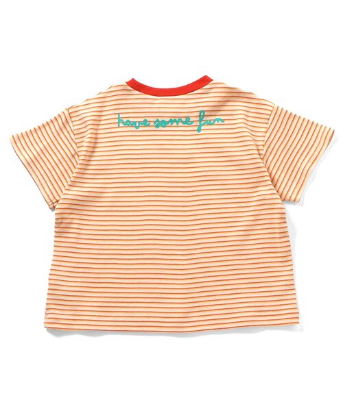 BREEZE（ブリーズ）の「【リンク】ミジンボーダー半袖Tシャツ（Tシャツ/カットソー・キッズ・イエロー/グリーン/レッド・80/90/100/110/120/130/140）」の18枚目の写真