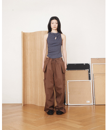 MIYHOO（ミワイフー）の「アウトサイドワイドカーゴパンツ（ブラウン）（その他パンツ）」