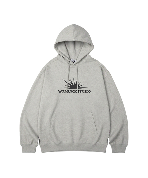 WILDROCK(ワイルドロック)の「サンバーストオーバーサイズフード_8COL(パーカー・メンズ・ブラック/チャコール/ベージュ/ダークグレー/ネイビー/バーガンディー/ブルー/アイボリー・SMALL/MEDIUM/LARGE)」の3枚目の写真
