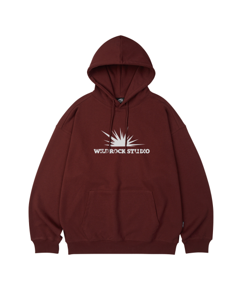 WILDROCK(ワイルドロック)の「サンバーストオーバーサイズフード_8COL(パーカー・メンズ・ブラック/チャコール/ベージュ/ダークグレー/ネイビー/バーガンディー/ブルー/アイボリー・SMALL/MEDIUM/LARGE)」の12枚目の写真