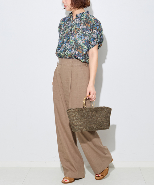 journal standard L'essage(ジャーナルスタンダードレサージュ)の「DEVEAUX/ドットタックスリーブシャツ(シャツ/ブラウス・レディース・ブラック系その他/グリーン系その他/レッド・FREE)」の8枚目の写真