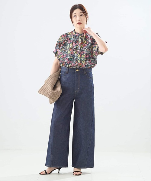 journal standard L'essage(ジャーナルスタンダードレサージュ)の「DEVEAUX/ドットタックスリーブシャツ(シャツ/ブラウス・レディース・ブラック系その他/グリーン系その他/レッド・FREE)」の9枚目の写真