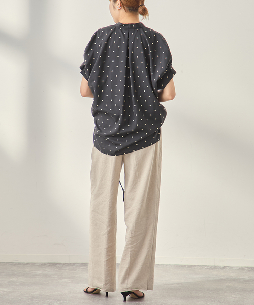 journal standard L'essage(ジャーナルスタンダードレサージュ)の「DEVEAUX/ドットタックスリーブシャツ(シャツ/ブラウス・レディース・ブラック系その他/グリーン系その他/レッド・FREE)」の13枚目の写真