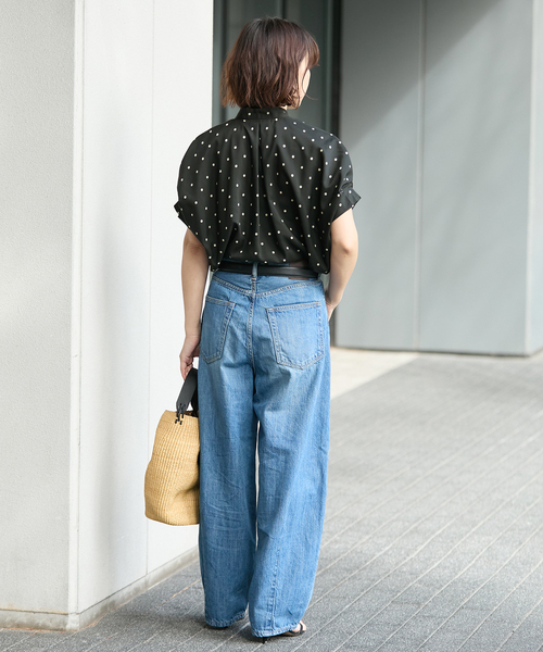 journal standard L'essage(ジャーナルスタンダードレサージュ)の「DEVEAUX/ドットタックスリーブシャツ(シャツ/ブラウス・レディース・ブラック系その他/グリーン系その他/レッド・FREE)」の17枚目の写真