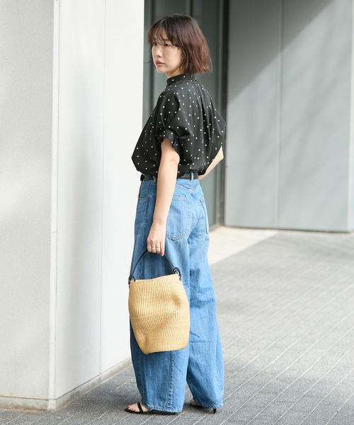 journal standard L'essage(ジャーナルスタンダードレサージュ)の「DEVEAUX/ドットタックスリーブシャツ(シャツ/ブラウス・レディース・ブラック系その他/グリーン系その他/レッド・FREE)」の18枚目の写真