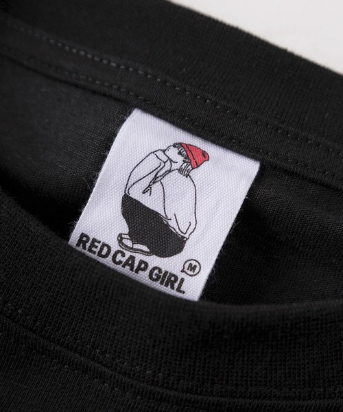 Red Cap Girl(レッドキャプガール)の「【70】【RCG/レッドキャップガール】クール&ドライ バックプリント クルーネック スウェット Tシャツ/ワンポイント刺繍/接触冷感/速乾/ユニセックス/レディース/メンズ(Tシャツ/カットソー・レディース・ブラウン/ブラック/アイボリー・L/M)」の7枚目の写真
