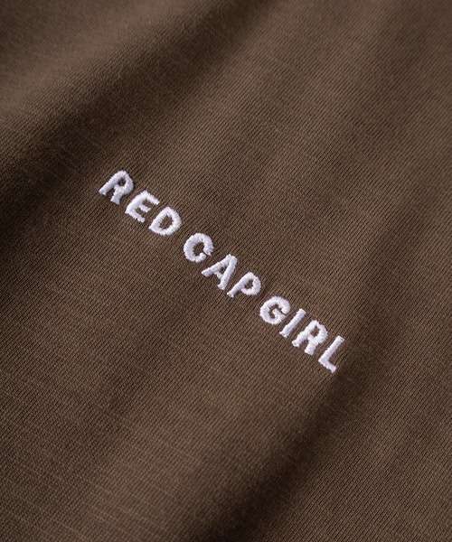 Red Cap Girl(レッドキャプガール)の「【70】【RCG/レッドキャップガール】クール&ドライ バックプリント クルーネック スウェット Tシャツ/ワンポイント刺繍/接触冷感/速乾/ユニセックス/レディース/メンズ(Tシャツ/カットソー・レディース・ブラウン/ブラック/アイボリー・L/M)」の13枚目の写真