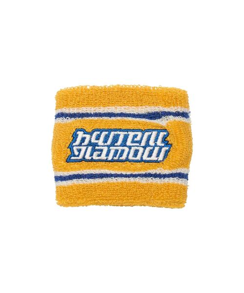 HYSTERIC GLAMOUR(ヒステリックグラマー)の「FAST LOGO刺繍 リストバンド(その他・レディース・ピンク/ブラック/イエロー・FREE)」の1枚目の写真