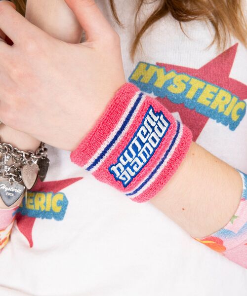 HYSTERIC GLAMOUR(ヒステリックグラマー)の「FAST LOGO刺繍 リストバンド(その他・レディース・ピンク/ブラック/イエロー・FREE)」の6枚目の写真