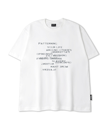 QUTON（ク―トン）の「パタリングオーバーサイズヘビーハーフTシャツ（Tシャツ/カットソー）」