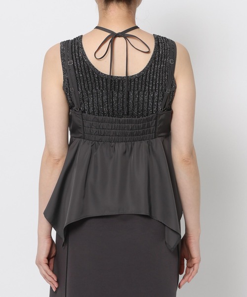 HARE（ハレ）の「2Pビスチェレイヤーキャミワンピース(HARE)（ワンピース・レディース・グレー/ブラック・FREE）」の8枚目の写真